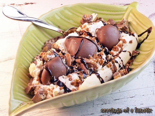 Turtle Banana Split by Cravings of a Lunatic Banana Split