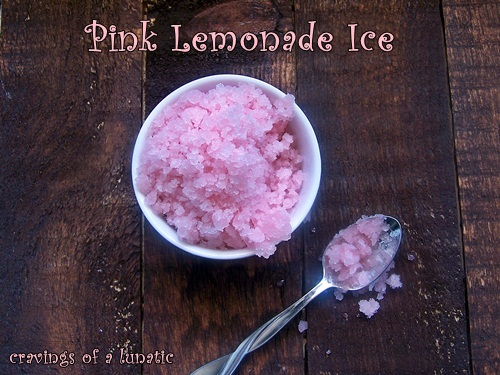Pink Lemonade Ice by Cravings of a Lunatic Pink Lemonade Ice by Cravings of a Lunatic