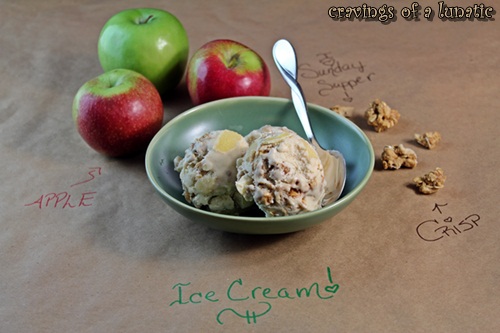 Apple Crisp Ice Cream ice cream
