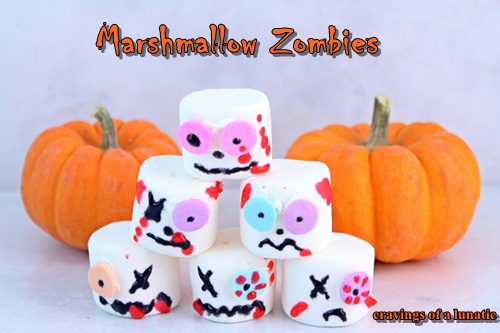 Marshmallow Zombies halloween treats