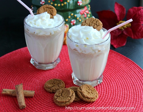 Gingerbread Milkshake by Curry and Comfort milkshake