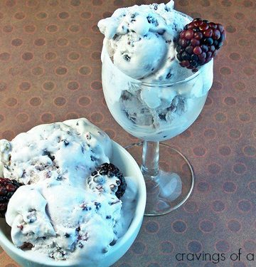 Blackberry and Vanilla Ice Cream by Cravings of a Lunatic
