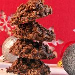 No Bake Nutella Cookies stacked and ready to eat
