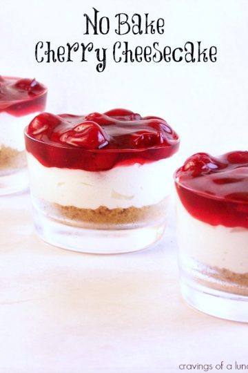 No Bake Cherry Cheesecake | Cravings of a Lunatic | My family's favourite cheesecake!