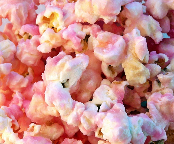 Old Fashioned Pink Popcorn close up image