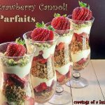 Strawberry Cannoli Parfaits with Pistachios