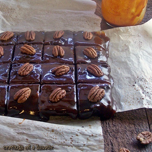 Turtle Brownies | Cravings of a Lunatic | #turtles #caramel #chocolate #pecans #brownies #dessert