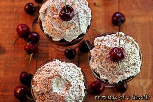 Black Forest Brownie Mini Trifles by Cravings of a Lunatic