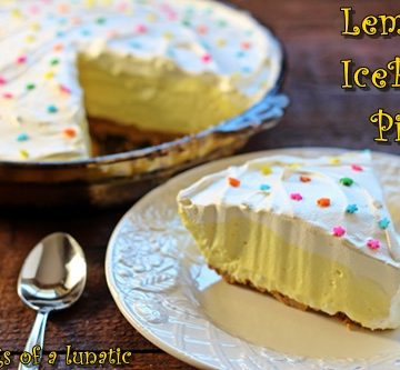 Lemon IceBox Pie | Cravings of a Lunatic | Easy no bake recipe for a great lemon icebox pie!