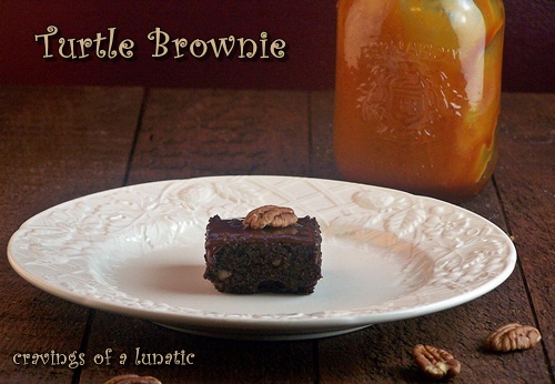 Turtle Brownies by Cravings of a Lunatic