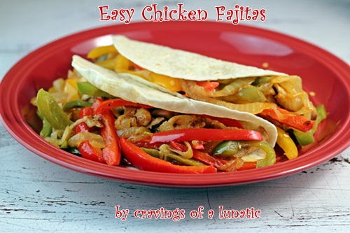 Easy Chicken Fajitas from cravingsofalunatic.com- A fusion of Mexican- Asian style Chicken Fajitas that are both easy and tasty!