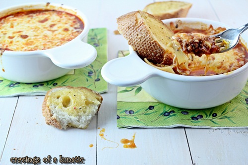 Lasagna Soup from cravingsofalunatic.com- Make this lasagna soup recipe today!