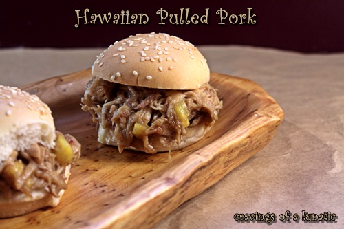 Slow Cooker Hawaiian Pulled Pork by Cravings of a Lunatic