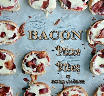 Bacon Pizza Bites | Cravings of a Lunatic | #pizza #appetizers #tailgate #snacks #footballfood