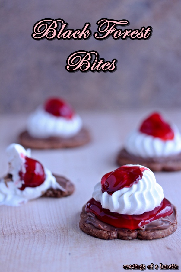 Black Forest Bites | Cravings of a Lunatic | #cherry #cheesecake #bites #snacks #dessert #nobake