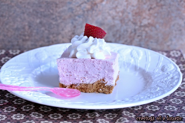 No Bake Strawberry Cheesecake by Cravings of a Lunatic Photo 1