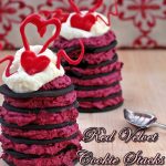 Red Velvet Cookie Stacks