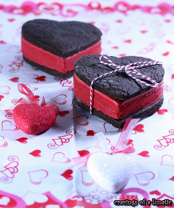 Red Velvet Ice Cream Sandwiches by Cravings of a Lunatic