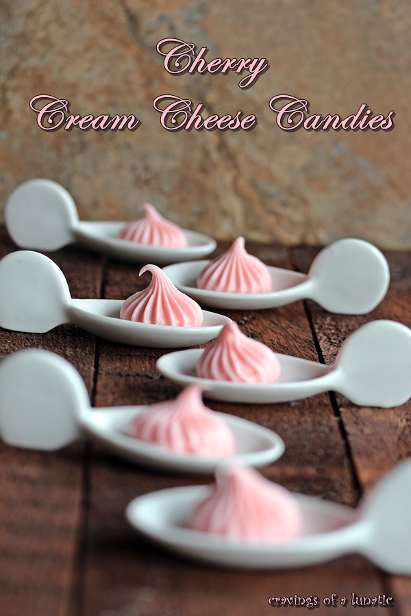 Cherry Cream Cheese Candies from cravingsofalunatic.com. Easy recipe to make cream cheese candies in just minutes. Perfect for holidays like Christmas and Easter.