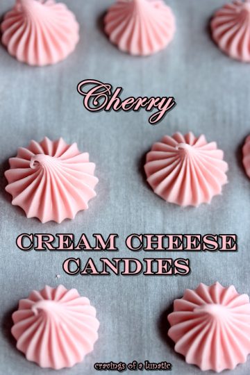 Cherry Cream Cheese Candies by Cravings of a Lunatic