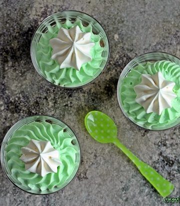 These St. Patrick's Day Pistachio Mousse Cups are quick, easy and the perfect little green treat to share with all the little leprechauns in your life!
