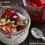 Vanilla Bean Ice Cream with Strawberries
