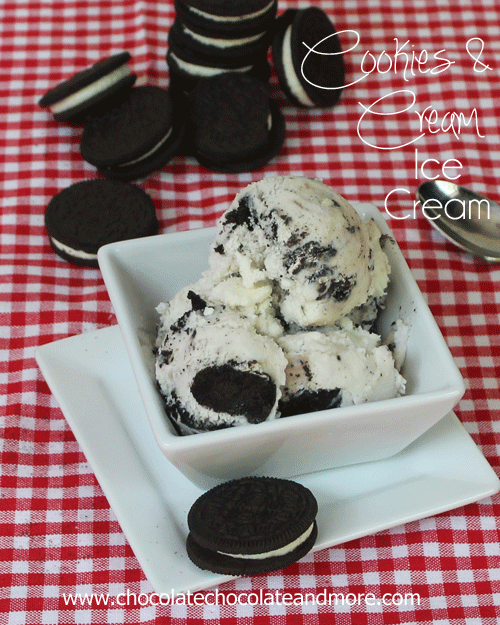 Cookies and Cream Ice Cream by Chocolate Chocolate and More