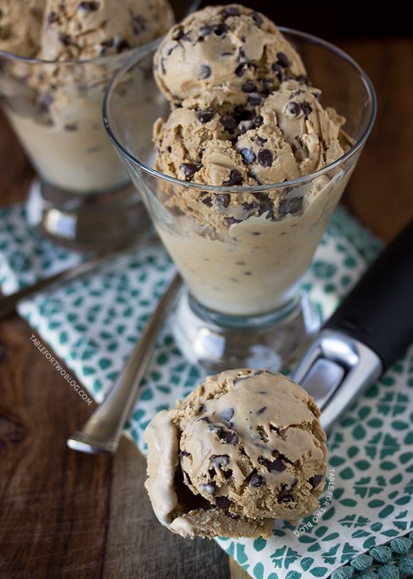 Espresso Chocolate Chip Ice Cream by Table for Two