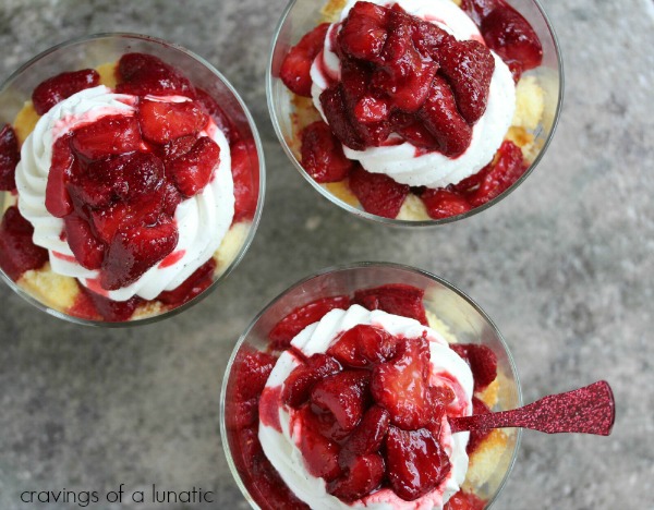 Roasted Strawberry Parfaits with Vanilla Bean Whipped Cream by Cravings of a Lunatic 