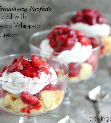 Roasted Strawberry Parfaits with Vanilla Bean Whipped Cream by Cravings of a Lunatic