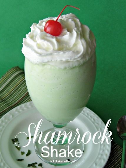 Shamrock Ice Cream Milk Shake by Bakerette