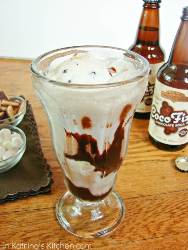 S'mores Ice Cream Float by In Katrina's Kitchen