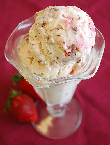 Strawberry Nutella Swirl Ice Cream by What's Cookin' Chicago
