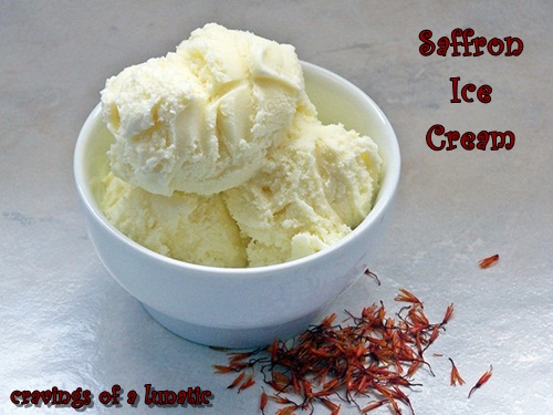 Saffron Ice Cream by Cravings of a Lunatic