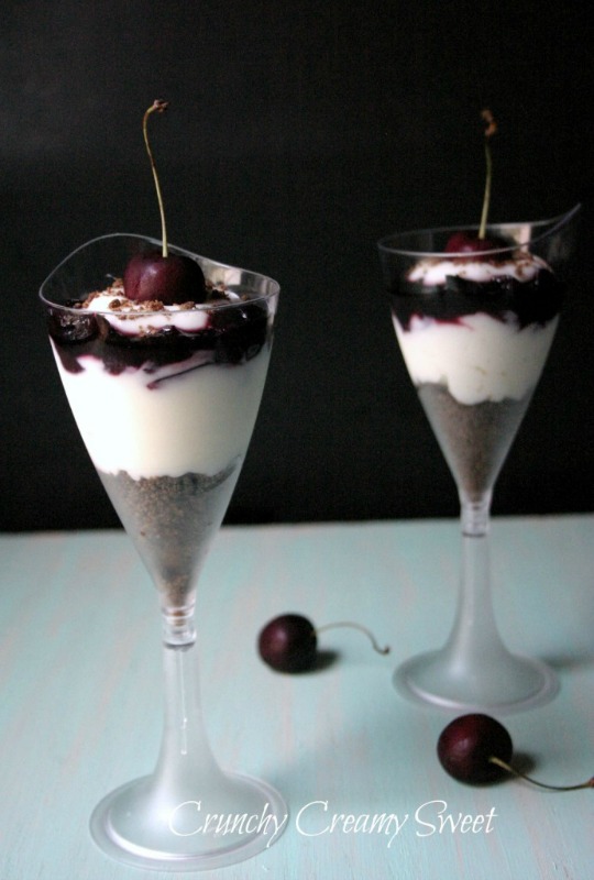 Black Forest Parfaits by Crunchy Creamy Sweet