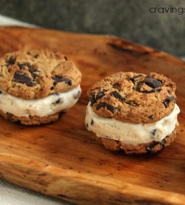 Cookie Dough Ice Cream Sandwiches | Cravings of a Lunatic | Absolutely delicious cookie dough ice cream sandwiches that are incredibly easy to make!
