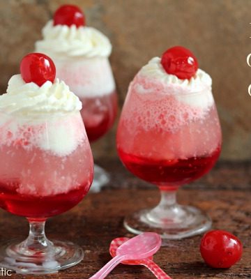 Italian Cherry Cream Sodas | Cravings of a Lunatic | #drink #beverage #cherry