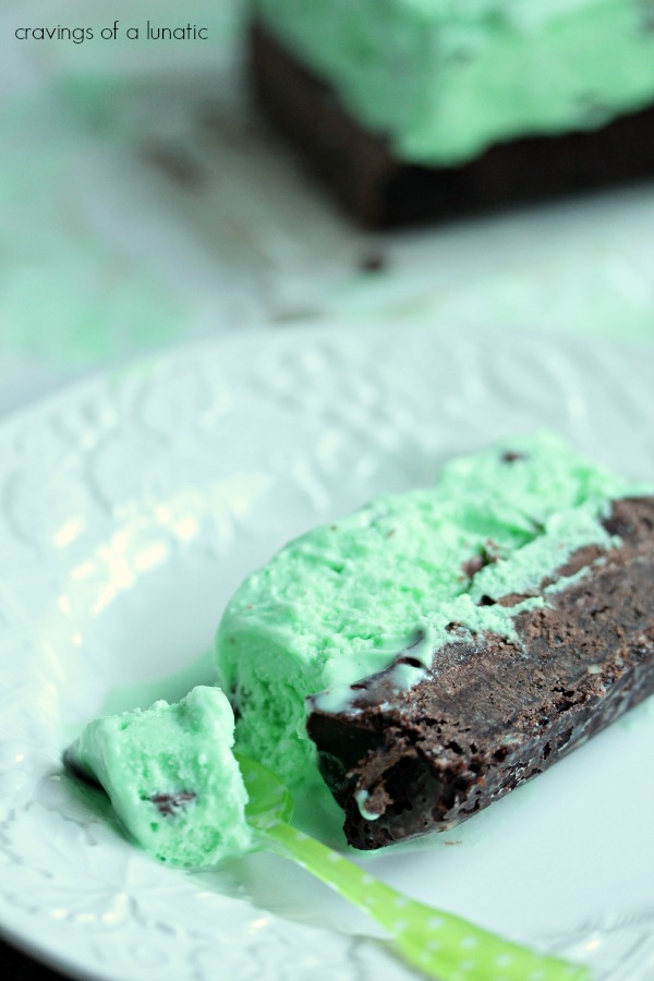 Mint Chocolate Chip Ice Cream Cake | Cravings of a Lunatic | #icecreamweek #icecream #cake