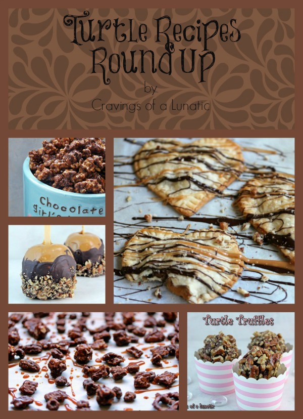 Turtle Recipes Round Up | Cravings of a Lunatic | #turtles #chocolate #caramel #pecans #recipes