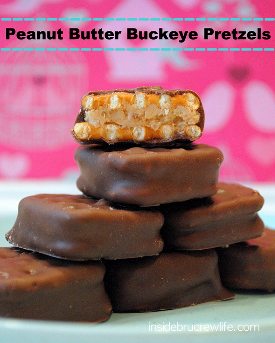 Peanut Butter Buckeye Pretzels by Inside BruCrew Life
