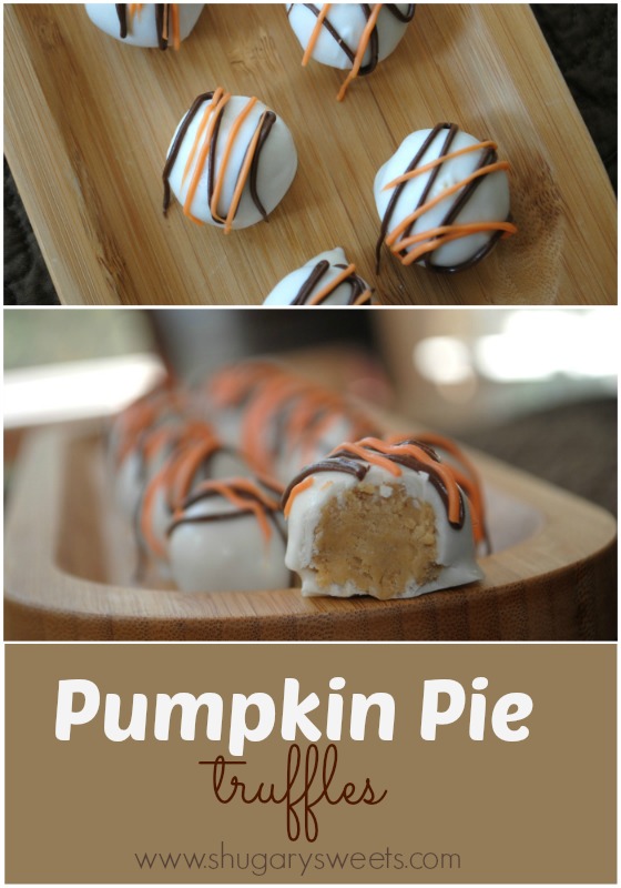 Pumpkin Pie Truffles by Shugary Sweets