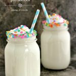 Slow Cooker Confetti Cake Batter and White Chocolate Hot Chocolate