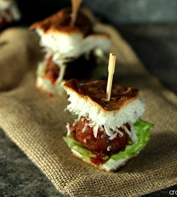 Meatball Bites | Cravings of a Lunatic | Cute little meatball slider bites would be perfect for any game day celebration. Easy to make and a real crowd pleaser.