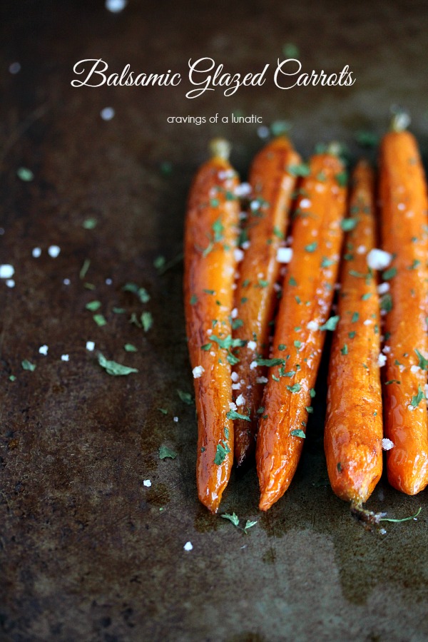 Balsamic Roasted Baby Carrots | So simple to make yet so complex in flavour. A family favourite!
