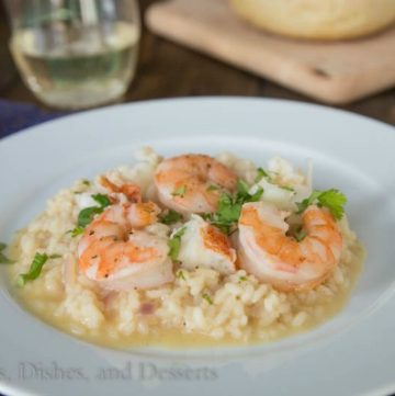 Brown Butter Seafood Risotto by Dinners, Dishes and Desserts