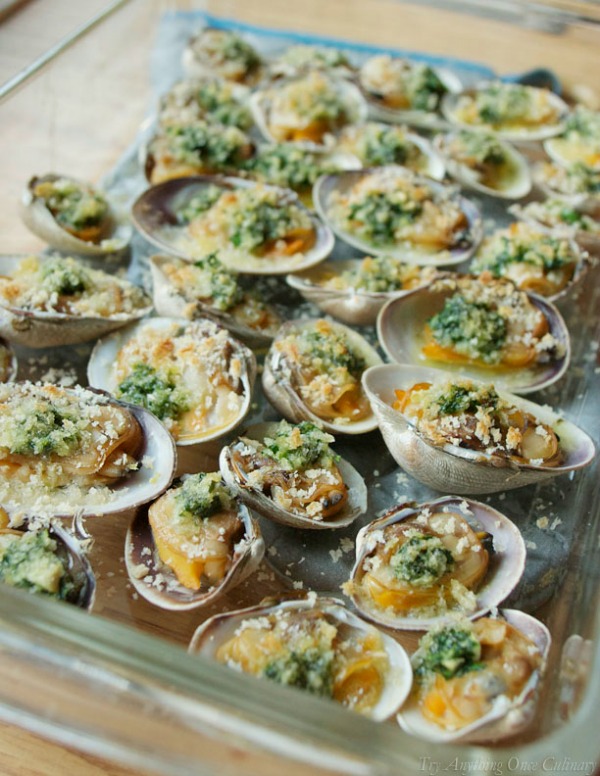 Stuffed Clams - Palourdes Farcies: Guest Post by Try Anything Once | Featured on Cravings of a Lunatic