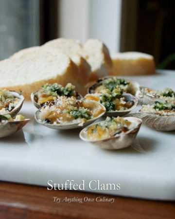 Stuffed Clams - Palourdes Farcies: Guest Post by Try Anything Once | Featured on Cravings of a Lunatic