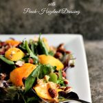 Peach Salad with Peach-Hazelnut Dressing