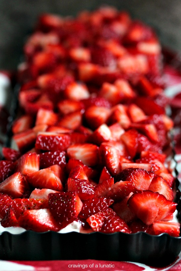 No Bake Strawberry Cheesecake Tart {Cravings of a Lunatic}