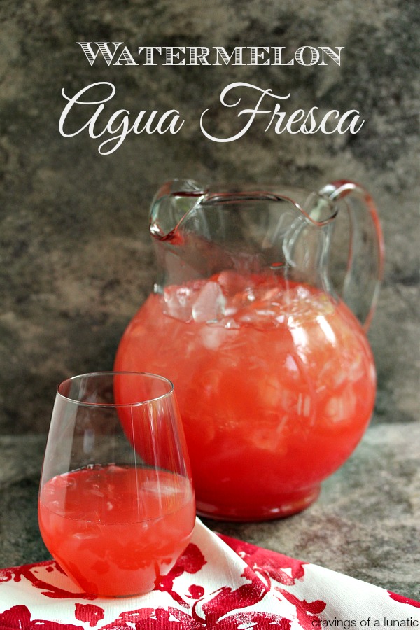 Watermelon Agua Fresca | Refreshing and easy to make. This Watermelon Agua Fresca is sure to be a hit this summer!